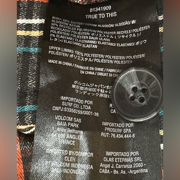 Plaid Volcom Dress, True to This, Ladies Sz 10 (L). Adjustable straps. - Picture 14 of 16